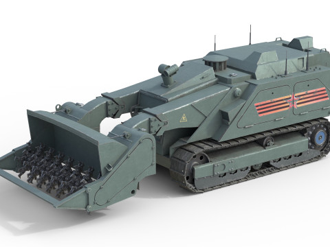 Uran 6 Mine Clearing Robot Modèle 3D