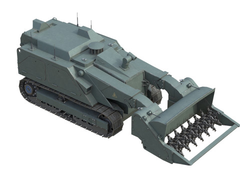 Uran 6 Mine Clearing Robot Modèle 3D