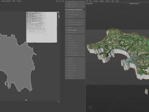 Jersey Arazi Haritası 3D Model