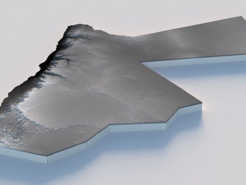 Jordans Terrain Map 3D 模型