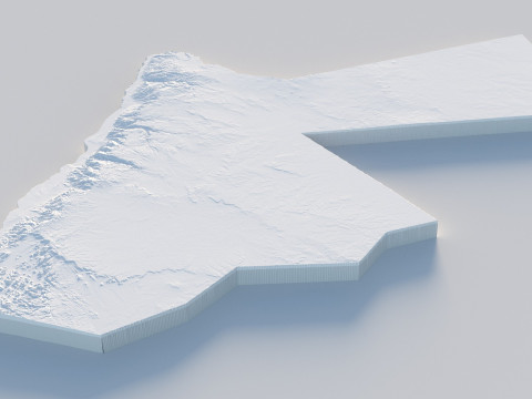Jordans Terrain Map 3D 模型