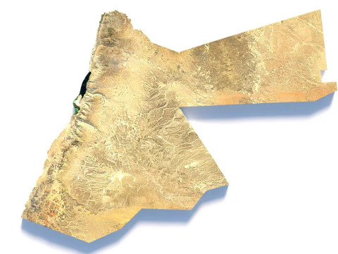 Jordans Terrain Map 3D Model