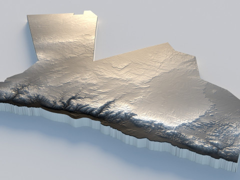 Jordans Terrain Map 3D 模型
