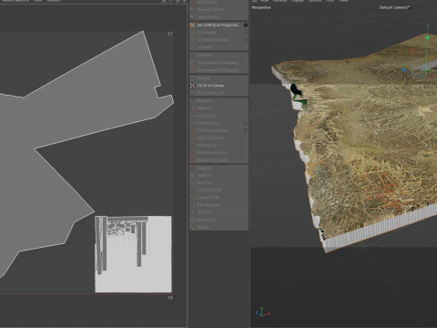 Jordans Terrain Map 3D Model