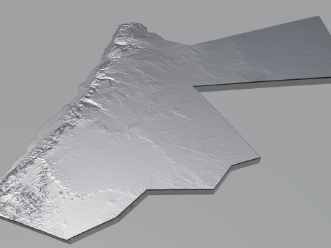 Jordans Terrain Map 3D 模型