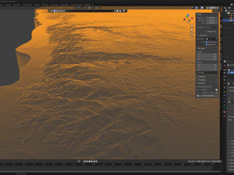 Jordans Terrain Map 3D Model