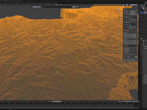 Korea Terrain Map Modèle 3D