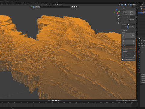 Kyrgyzstan Terrain Map Modelo 3D