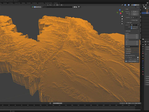 Kyrgyzstan Terrain Map 3D Model