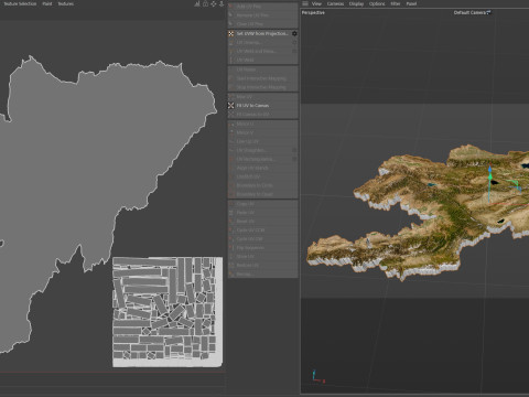 Kyrgyzstan Terrain Map Modelo 3D