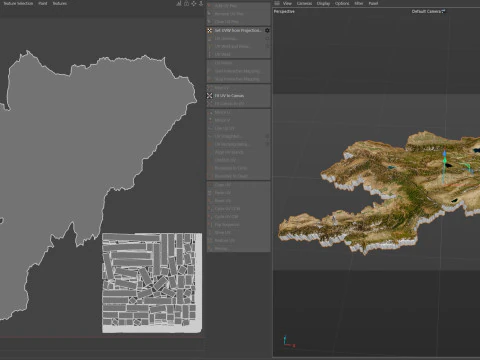 Kyrgyzstan Terrain Map 3D Model