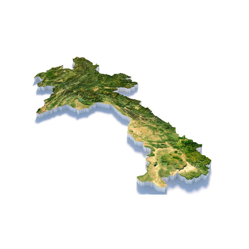 Laos Terrain Map 3D Model .c4d .max .obj .3ds .fbx .stl .blend 