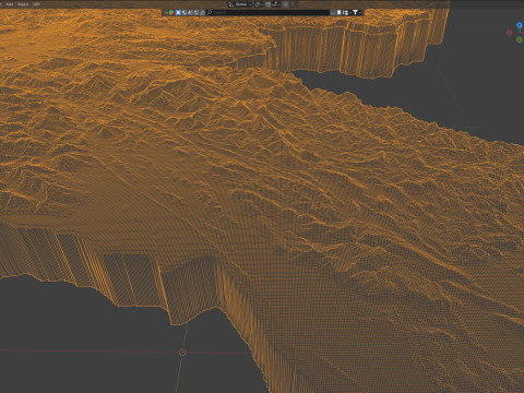 Laos Terrain Map 3D-Modell