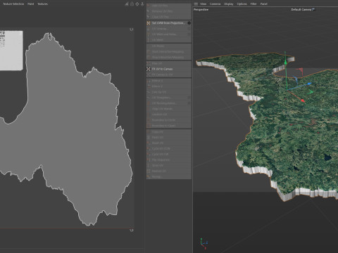 Latvia Terrain Map Modèle 3D