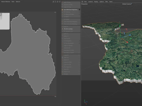 Latvia Terrain Map 3D Model