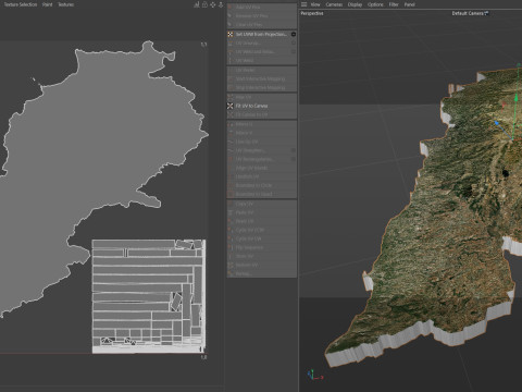 Lebanon Terrain Map Modèle 3D