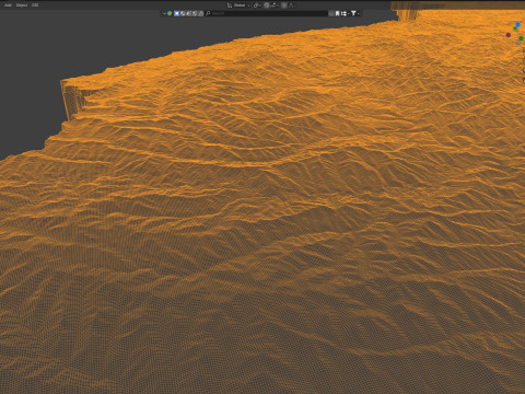 Lesotho Terrain Map 3Dモデル
