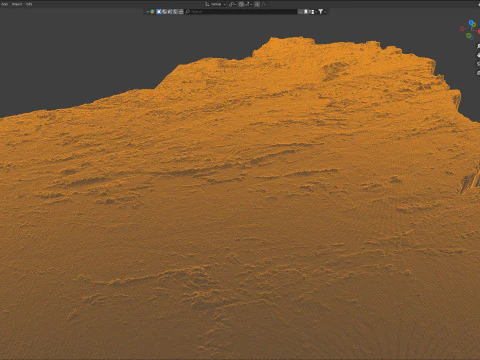 Liberia Terrain Map 3D Model