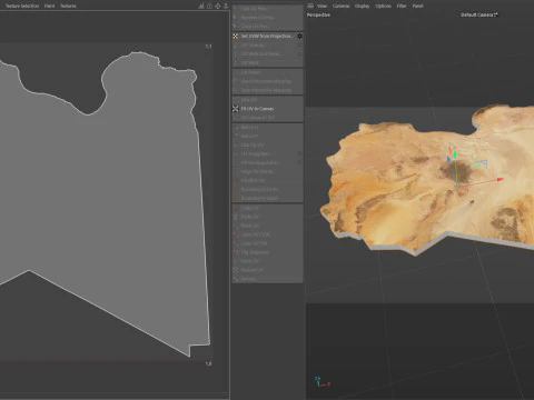 Libya Terrain Map 3D Model