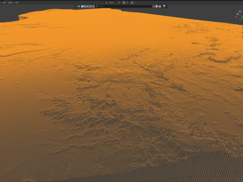Libya Terrain Map 3Dモデル