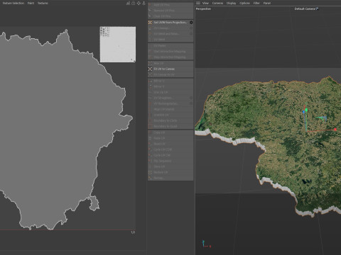 Lithuania Terrain Map 3D Model