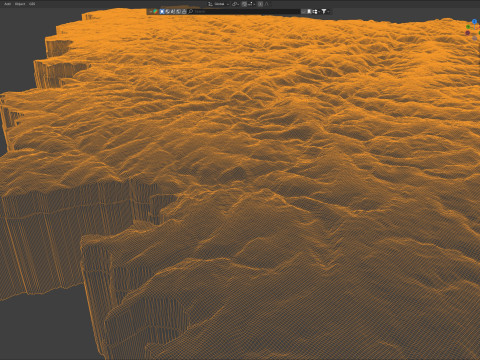 Luxembourg Terrain Map 3D 模型