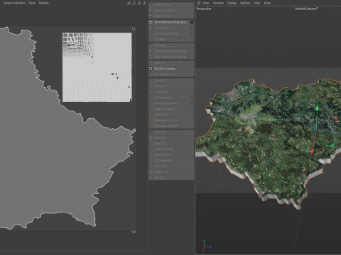 Luxembourg Terrain Map 3D 模型
