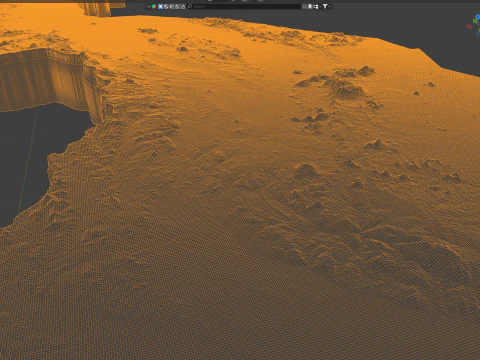 Malawi Terrain Map 3D Model