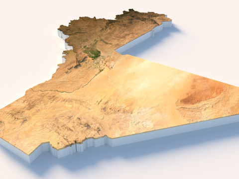 Mali Terrain Map 3D Model