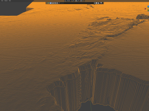 Mali Terrain Map 3D Model