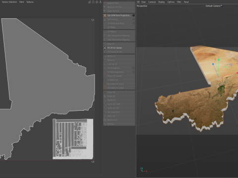Mali Terrain Map 3D Model