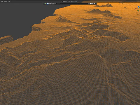 Mauritius Terrain Map 3D Model