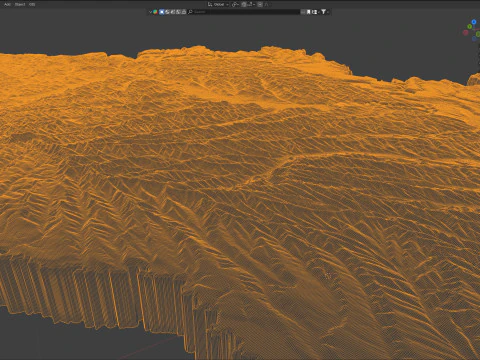 Moldova terrain map 3D Model