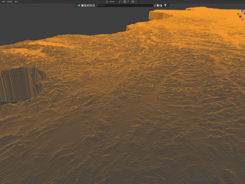 Mongolia terrain map 3D Model