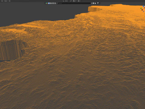 Mongolia terrain map 3D Model