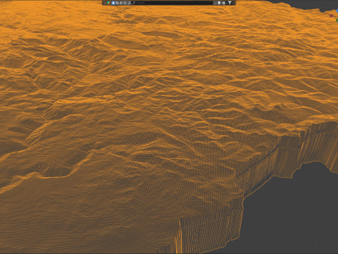 Montenegro terrain map Modello 3D
