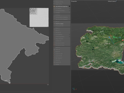 Montenegro terrain map Modello 3D