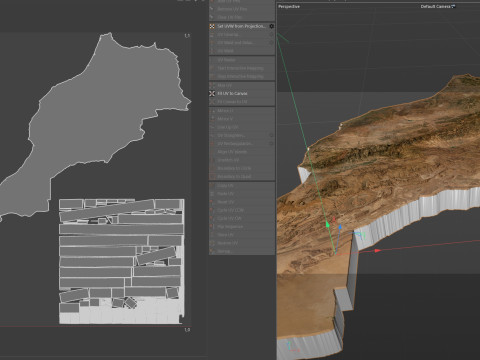 Morocco terrain map Modelo 3D
