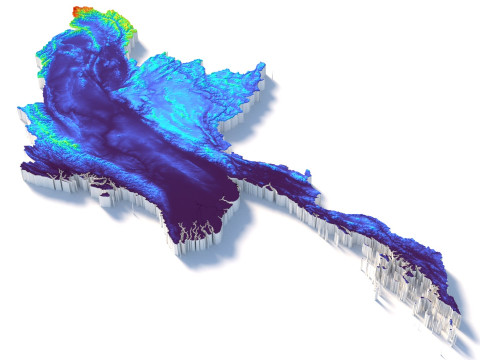 Myanmar terrain map 3D Model
