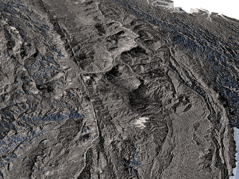 Myanmar terrain map 3D Model