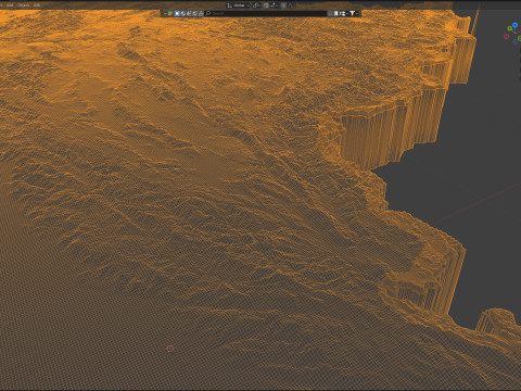 Myanmar terrain map 3D Model