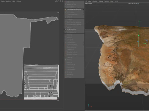 Mapa del terreno de Namibia Modelo 3D