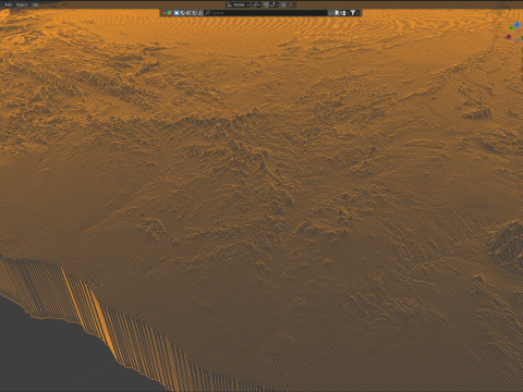 Namibia terrain map 3D 模型
