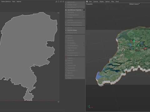 Netherlands terrain map 3D Model
