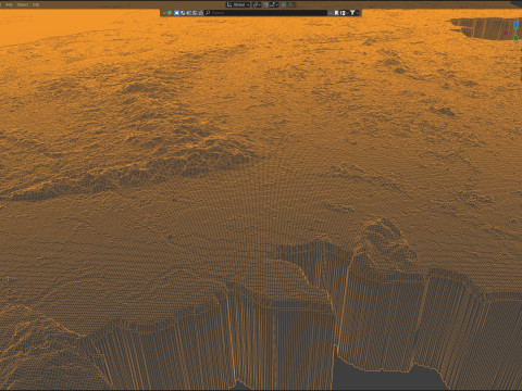 Netherlands terrain map Modèle 3D