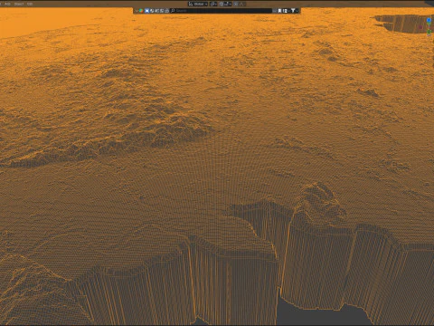 Netherlands terrain map 3D Model