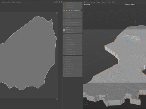 Niger terrain map Modelo 3D