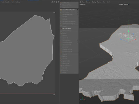 Niger terrain map 3D Model