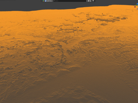 Nigeria terrain map 3D Model