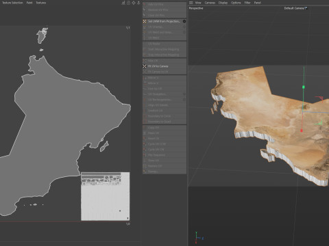 Oman terrain map 3D Model